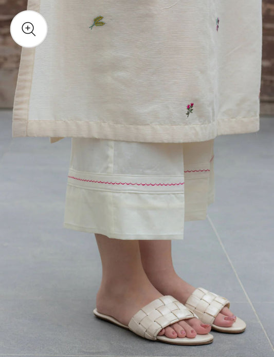 Libas Elegant Off-White Embroidered Kurta Set