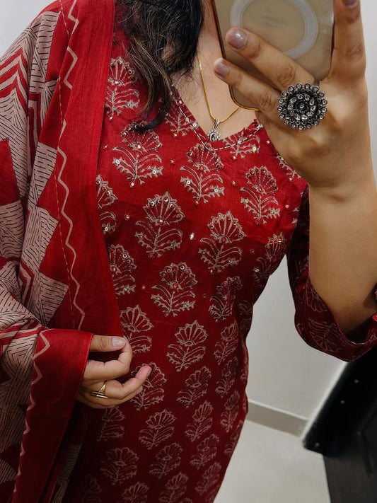 Libas India Stylish Kurti With Pant And Dupatta set