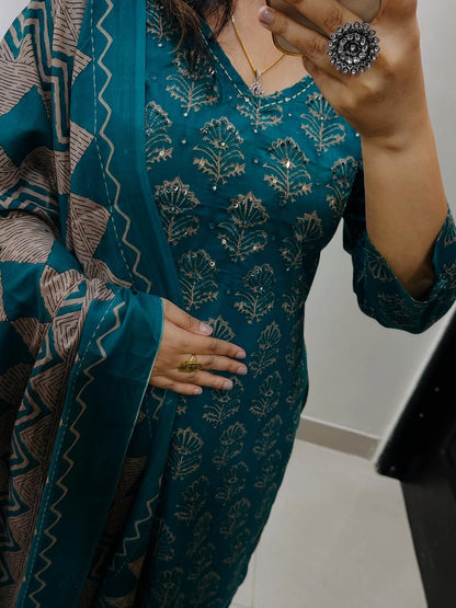 Libas India Stylish Kurti With Pant And Dupatta set