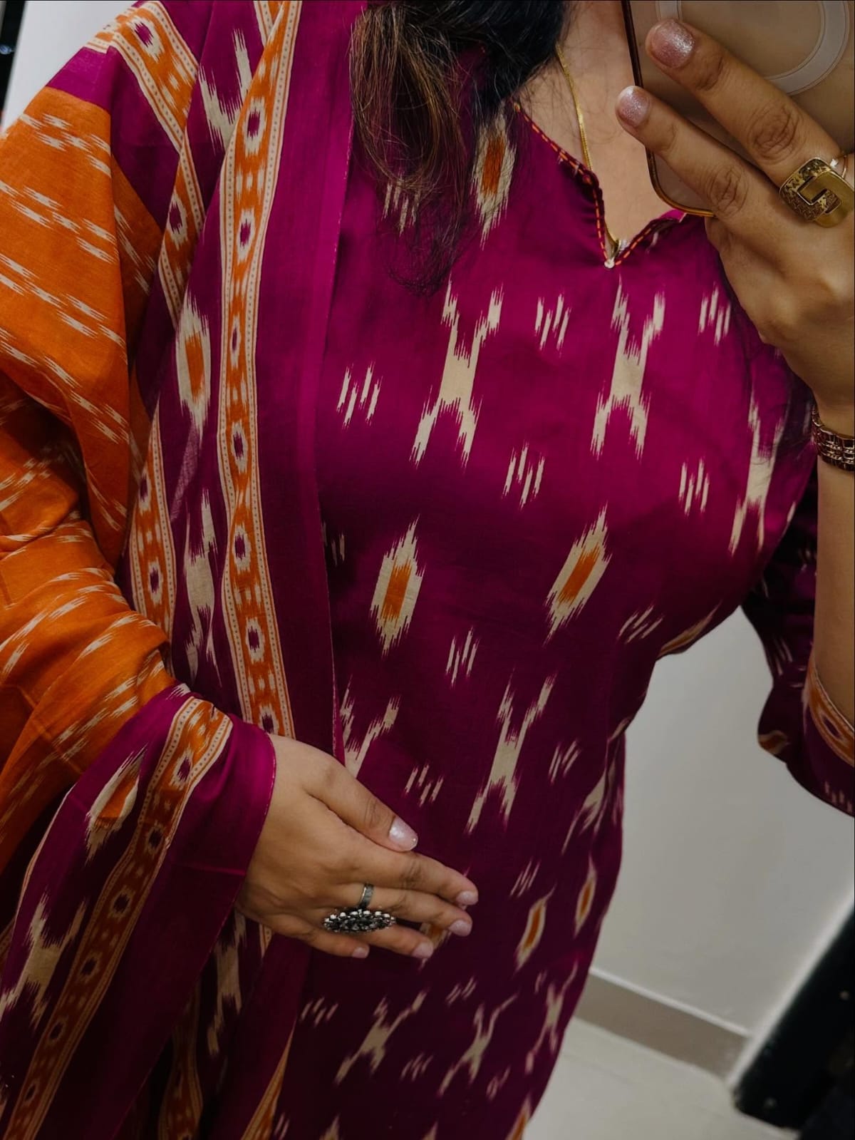 Premium Azrak Print Cotton Suit Set